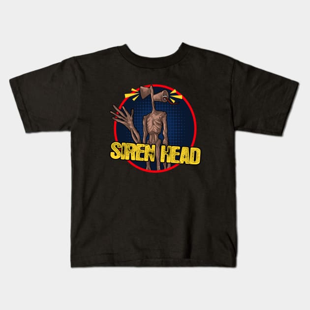 Siren Head - Yellow Logo Kids T-Shirt by Sketchy